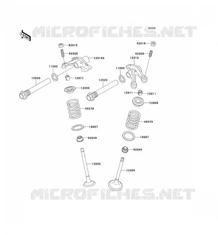 SOUPAPE Kawasaki QUAD 400 1999 KVF400  KVF400-D1
