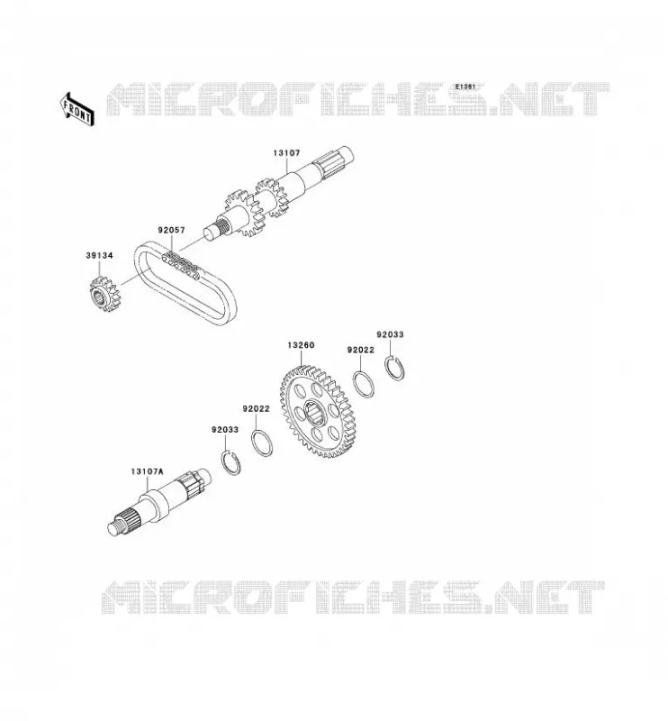 TRANSMISSION Kawasaki QUAD 400 2000 KVF400  KVF400-D2