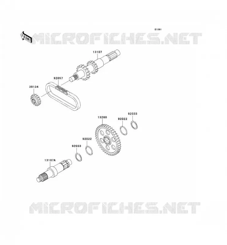 TRANSMISSION Kawasaki QUAD 400 2000 KVF400  KVF400-D2