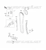 ARBRE A CAME/TENDEUR pour Kawasaki KVF400 2001