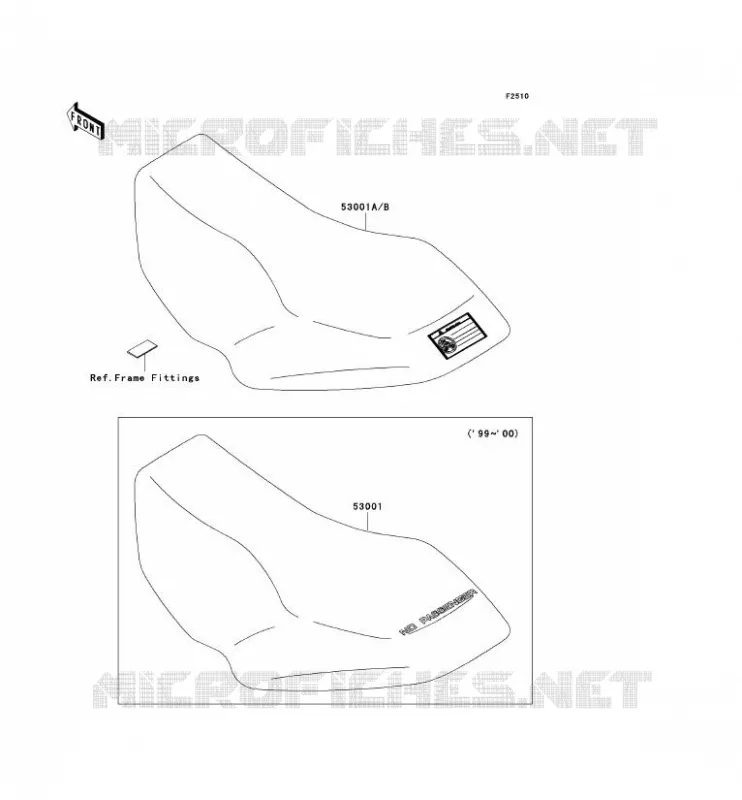 SELLE Kawasaki QUAD 400 2001 KVF400  KVF400-D3