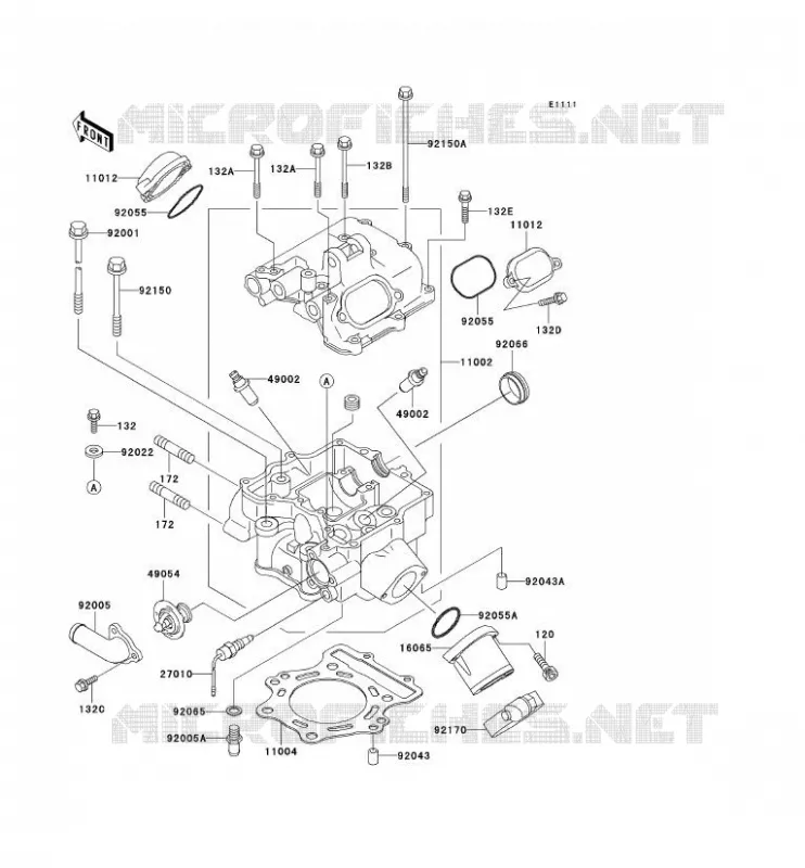 CULASSE Kawasaki QUAD 400 2001 KVF400  KVF400-D3
