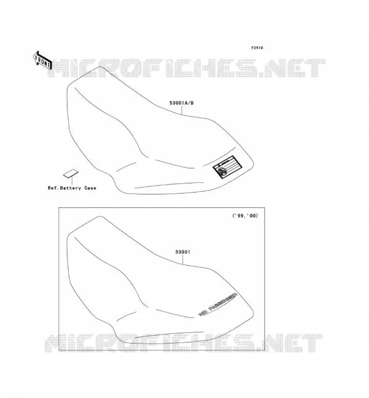 SELLE Kawasaki QUAD 400 2001 KVF400  KVF400-D3