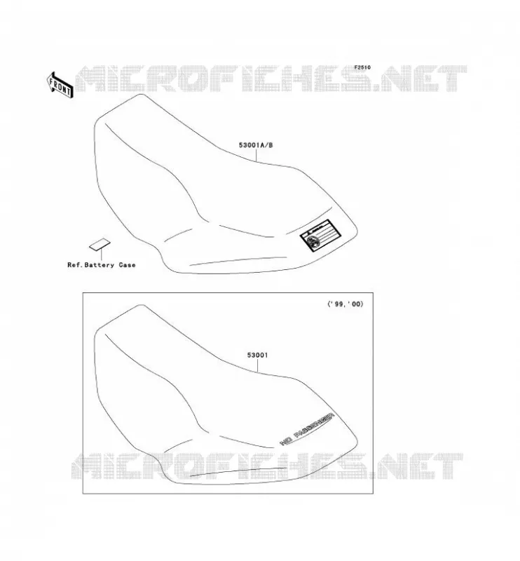 SELLE Kawasaki QUAD 400 2001 KVF400  KVF400-D3