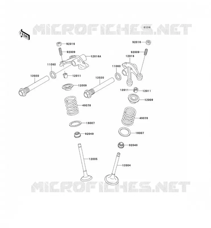 SOUPAPE Kawasaki QUAD 400 2002 KVF400  KVF400-D4