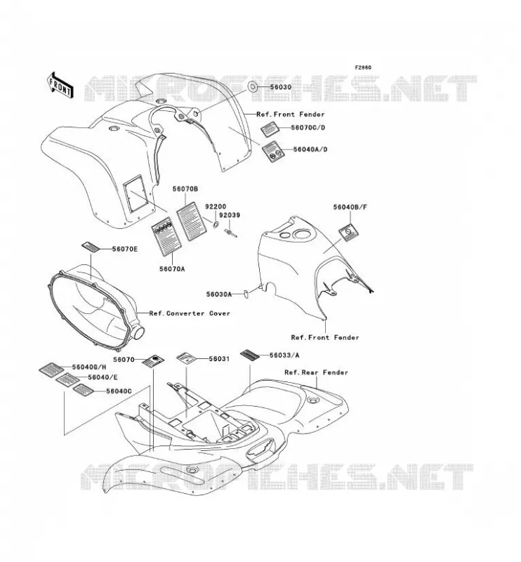 LABEL Kawasaki QUAD 400 2002 KVF400  KVF400-D4