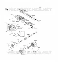 ARBRE DE TRANSMISSION(ARRI&Egrave;RE) pour Kawasaki KVF650 2002