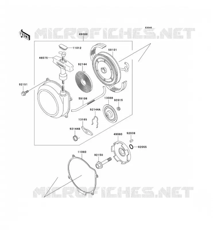LANCEUR Kawasaki QUAD 650 2002 KVF650  KVF650-A1