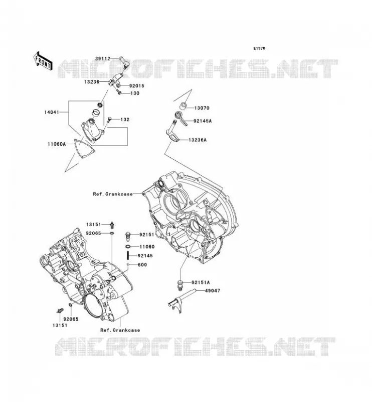 SELECTEUR Kawasaki QUAD 650 2002 KVF650  KVF650-A1