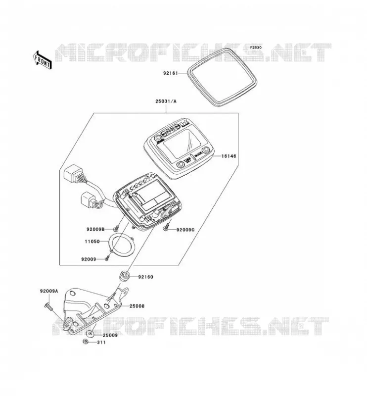 COMPTEURS Kawasaki QUAD 650 2003 KVF650 4X4  KVF650-A2