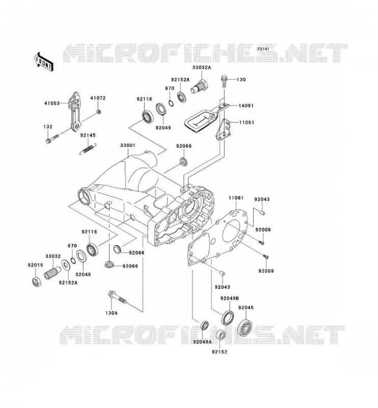 BRAS OSCILLANT Kawasaki QUAD 650 2003 KVF650 4X4  KVF650-A2