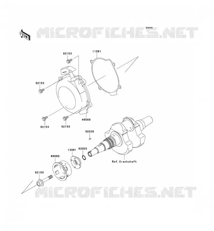 LANCEUR Kawasaki QUAD 650 2003 KVF650 4X4  KVF650-A2