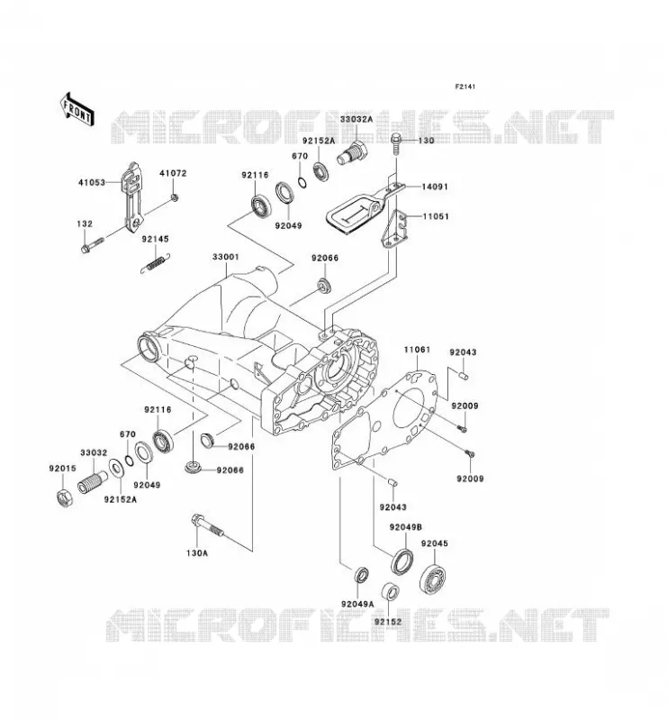 BRAS OSCILLANT Kawasaki QUAD 650 2003 KVF650 4X4  KVF650-B2