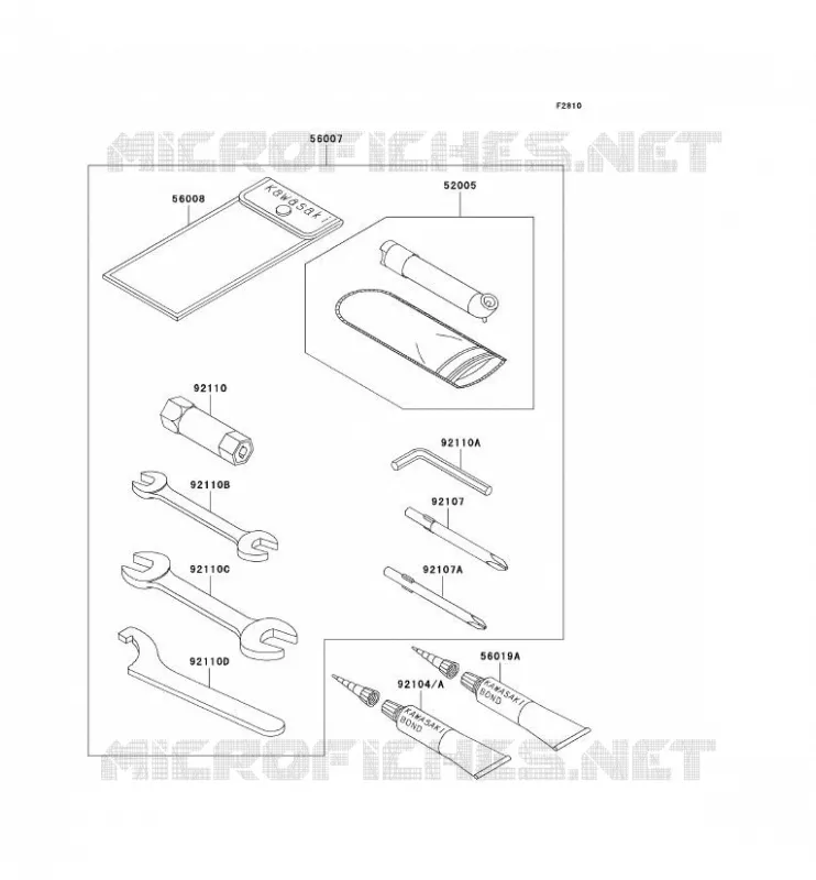 OUTIL UTILISATEUR Kawasaki QUAD 650 2005 KVF650 4X4  KVF650-D1