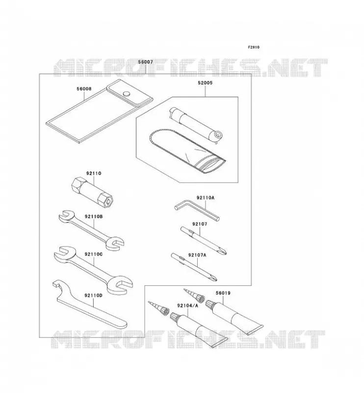 OUTIL UTILISATEUR Kawasaki QUAD 650 2006 KVF650 4X4  KVF650D6F