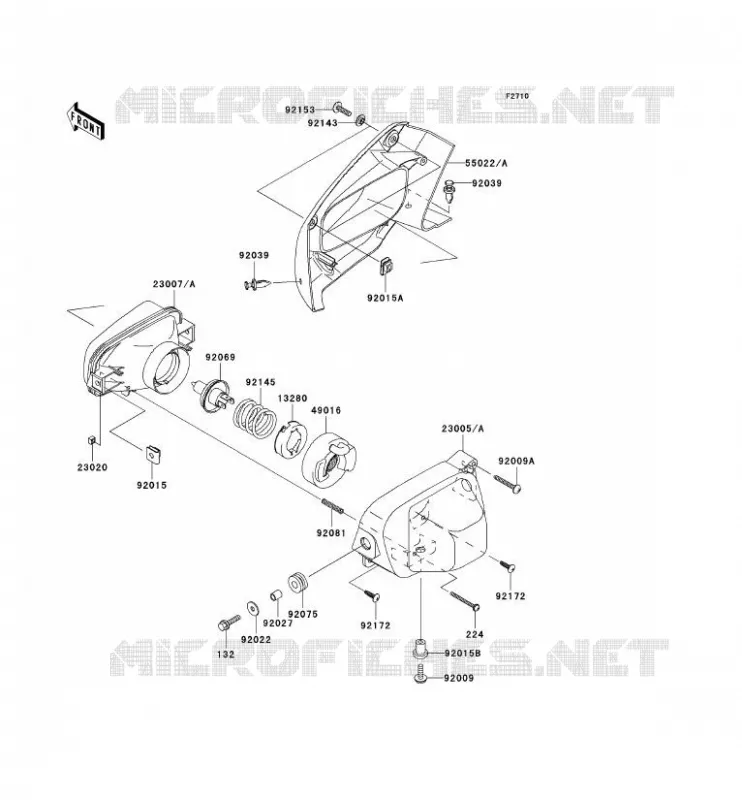 OPTIQUE(S) Kawasaki QUAD 650 2006 KVF650 4X4  KVF650D6F