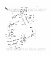 ARBRE A CAME/TENDEUR pour Kawasaki KVF650 4X4 2007