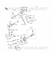 ARBRE A CAME/TENDEUR pour Kawasaki KVF650 4X4 2008