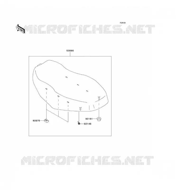 SELLE Kawasaki QUAD 650 2009 KVF650 4X4  KVF650D9F