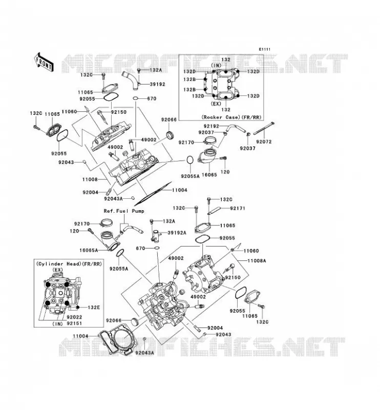 CULASSE Kawasaki QUAD 650 2009 KVF650 4X4  KVF650D9F