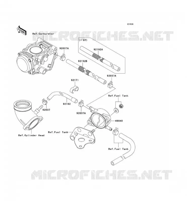 POMPE A ESSENCE Kawasaki QUAD 650 2009 KVF650 4X4  KVF650D9F
