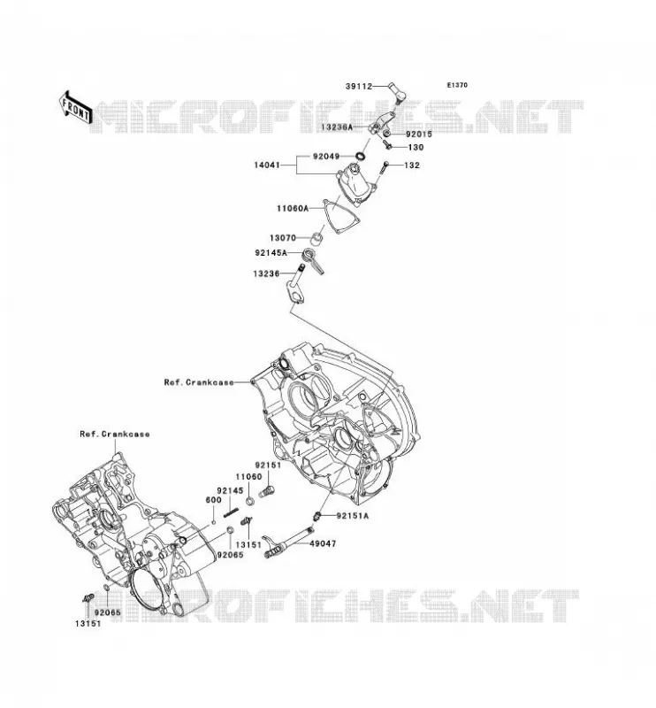SELECTEUR Kawasaki QUAD 650 2010 KVF650 4X4  KVF650DAF