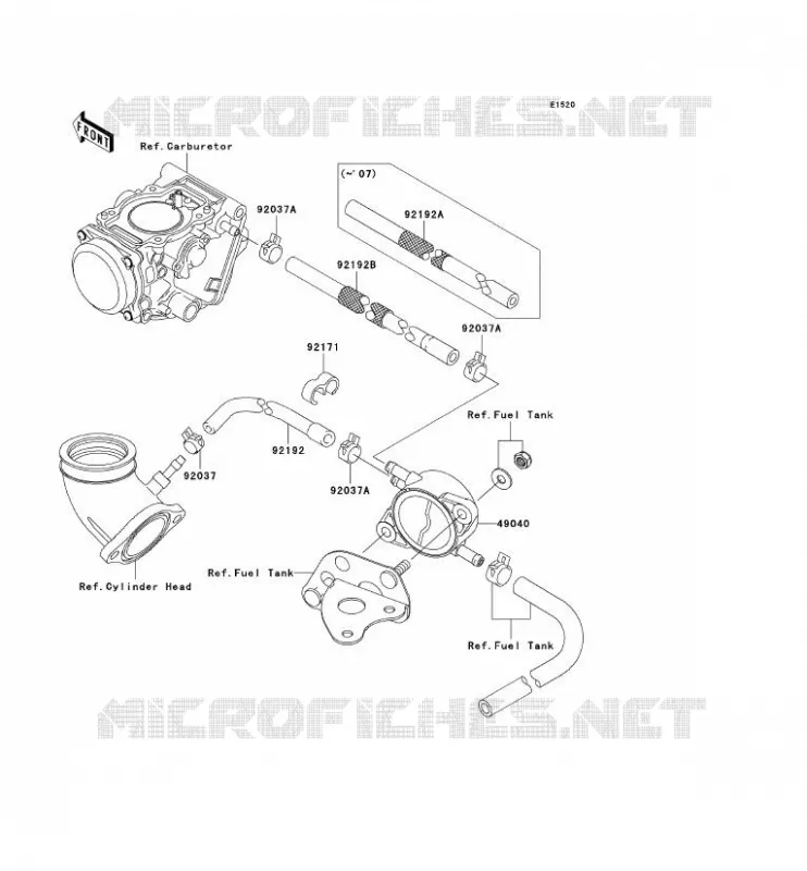 POMPE A ESSENCE Kawasaki QUAD 650 2010 KVF650 4X4  KVF650DAF