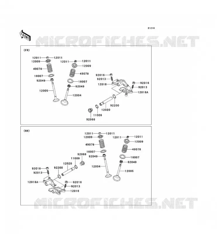 SOUPAPE Kawasaki QUAD 650 2010 KVF650 4X4  KVF650DAF