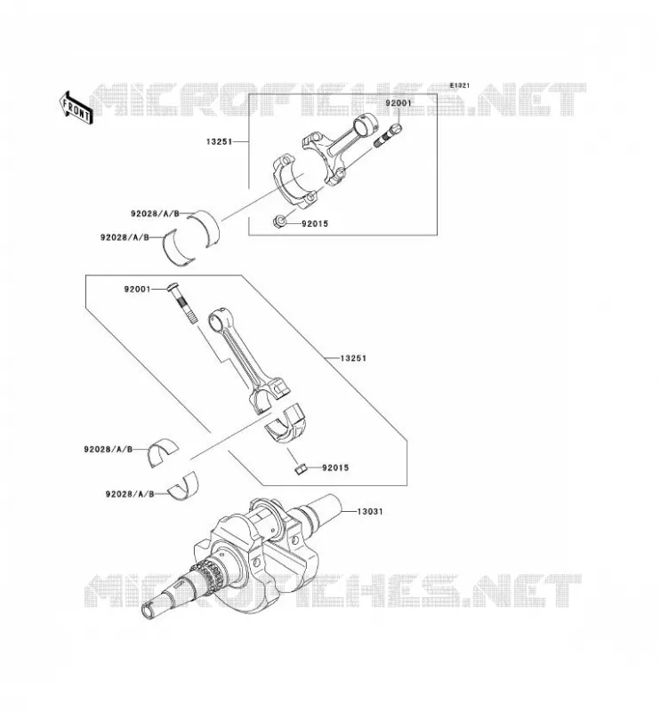 VILEBREQUIN Kawasaki QUAD 650 2011 KVF650 4X4  KVF650DBF
