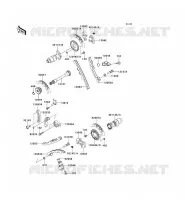 ARBRE A CAME/TENDEUR pour Kawasaki KVF650 4X4 2011
