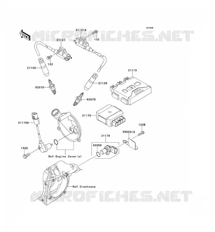 SYSTEME D&acute;ALLUMAGE Kawasaki QUAD 650 2012 KVF650 4X4  KVF650DCS