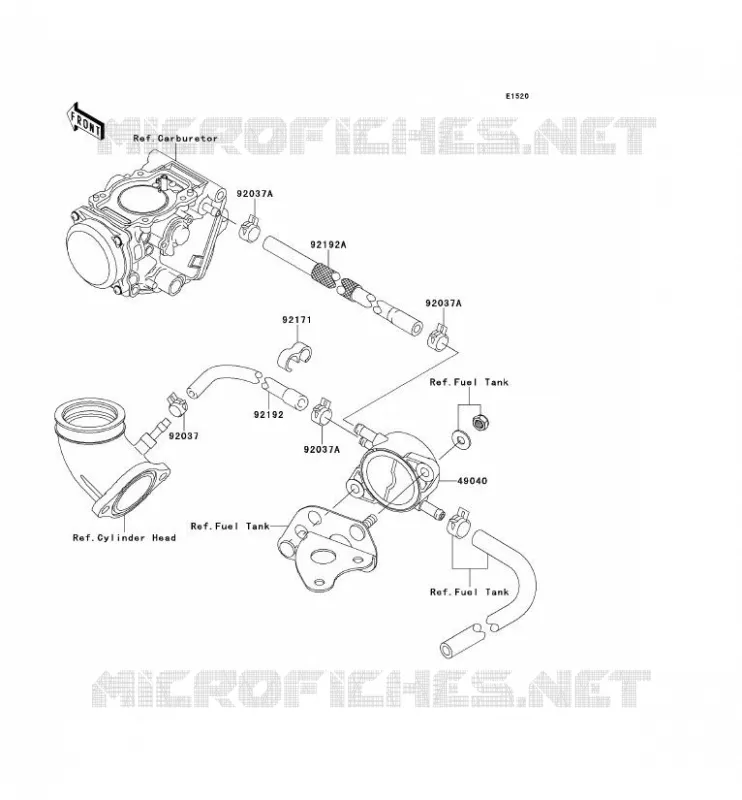 POMPE A ESSENCE Kawasaki QUAD 650 2013 KVF650 4X4  KVF650DDF