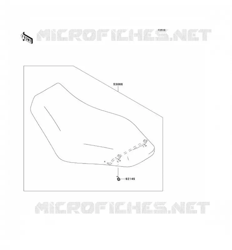 SELLE Kawasaki QUAD 650 2006 KVF650 4X4I  KVF650F6F