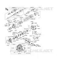 ARBRE DE TRANSMISSION AVANT pour Kawasaki KVF650 4X4I 2007
