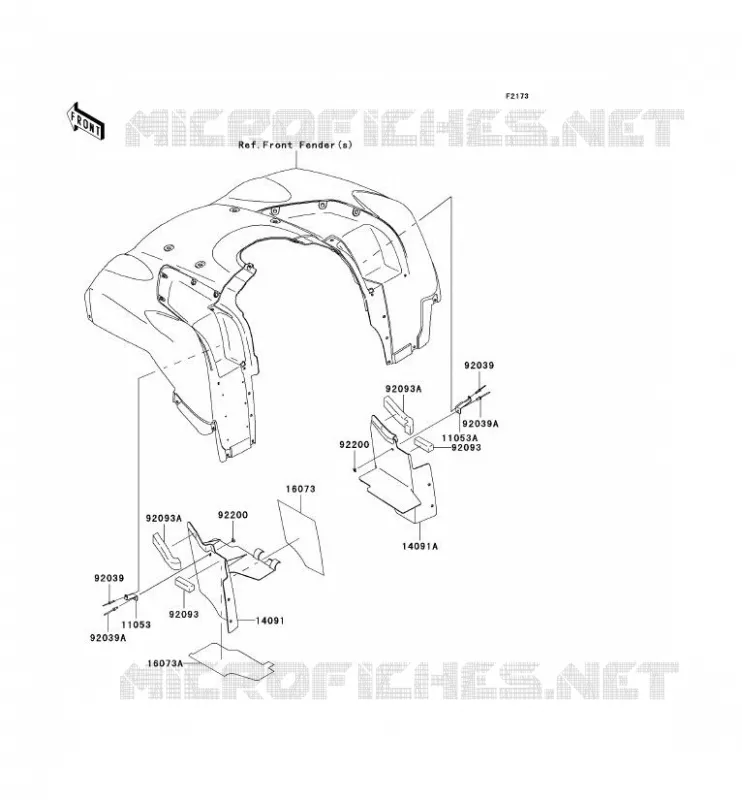 BAVETTE Kawasaki QUAD 650 2007 KVF650 4X4I  KVF650F7F
