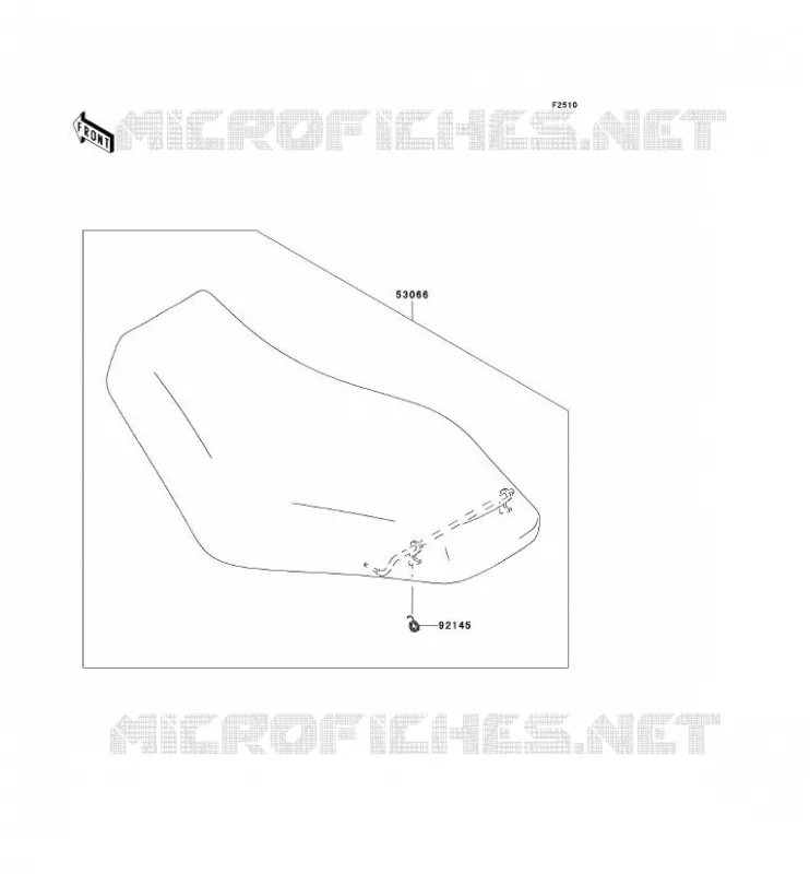 SELLE Kawasaki QUAD 650 2010 KVF650 4X4I  KVF650FAF