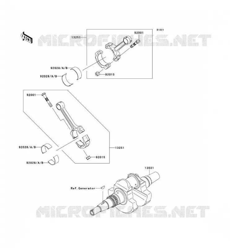 VILEBREQUIN Kawasaki QUAD 650 2012 KVF650 4X4  KVF650FCF