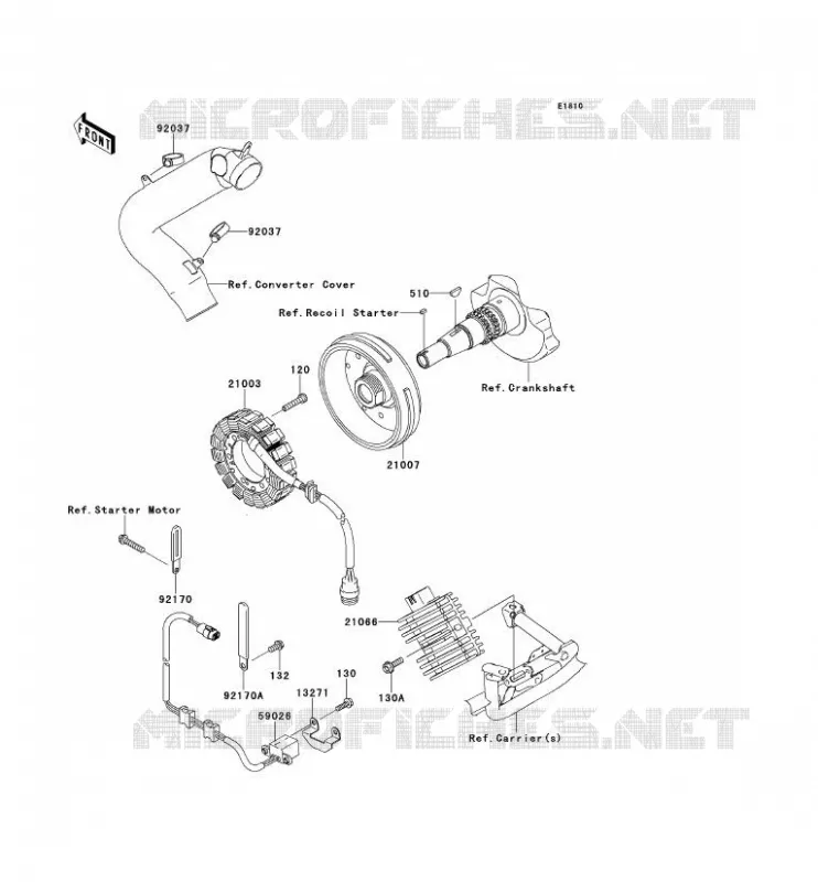 G&Eacute;N&Eacute;RATEUR Kawasaki QUAD 650 2013 KVF650 4X4  KVF650FDF
