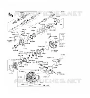 ARBRE DE TRANSMISSION AVANT pour Kawasaki KVF650 4X4I 2014