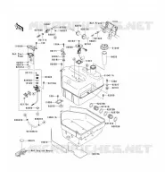 RESERVOIR CARBURANT pour Kawasaki KVF650 4X4I 2007