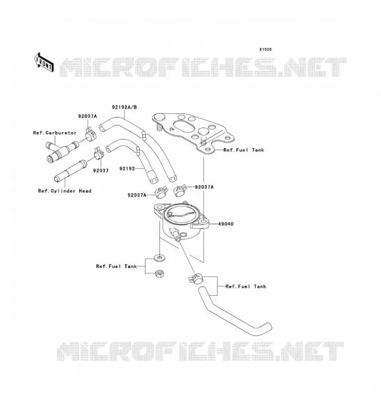 POMPE A ESSENCE Kawasaki QUAD 650 2007 KVF650 4X4I  KVF650G7F