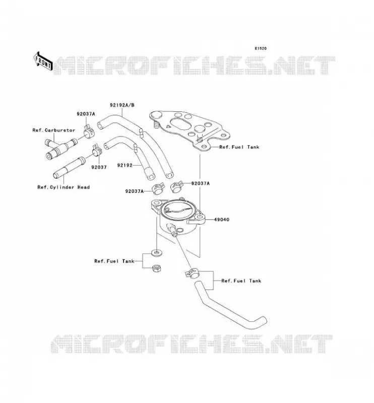 POMPE A ESSENCE Kawasaki QUAD 650 2007 KVF650 4X4I  KVF650H7F