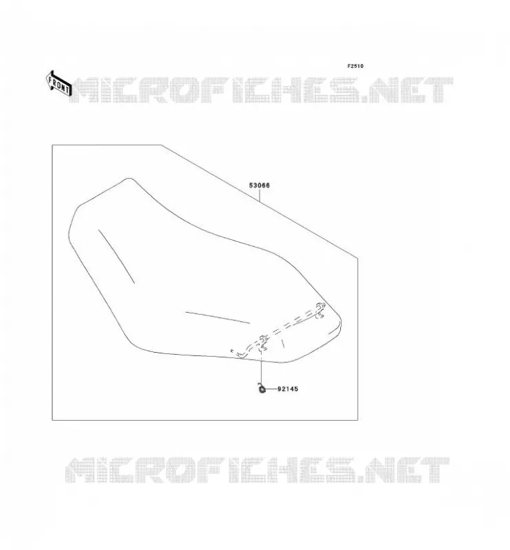 SELLE Kawasaki QUAD 650 2007 KVF650 4X4I  KVF650H7F