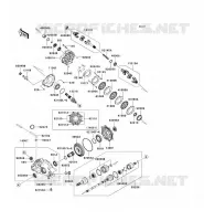 ARBRE DE TRANSMISSION(ARRI&Egrave;RE) pour Kawasaki KVF650 4X4I 2008