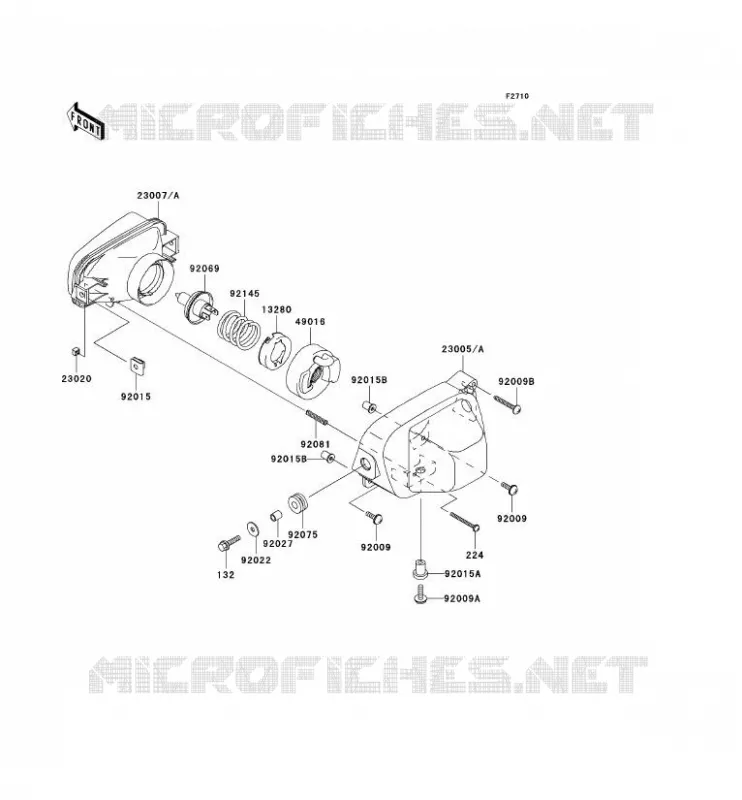 OPTIQUE(S) Kawasaki QUAD 700 2004 KVF700 4X4  KVF700-A1