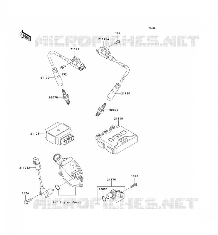 SYSTEME D&acute;ALLUMAGE Kawasaki QUAD 700 2004 KVF700 4X4  KVF700-A1