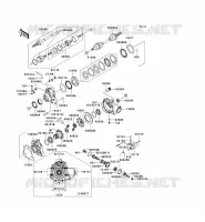 ARBRE DE TRANSMISSION AVANT pour Kawasaki KVF700 4X4 2004