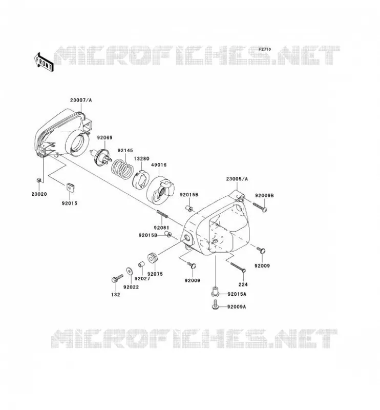 OPTIQUE(S) Kawasaki QUAD 700 2004 KVF700 4X4  KVF700-A1