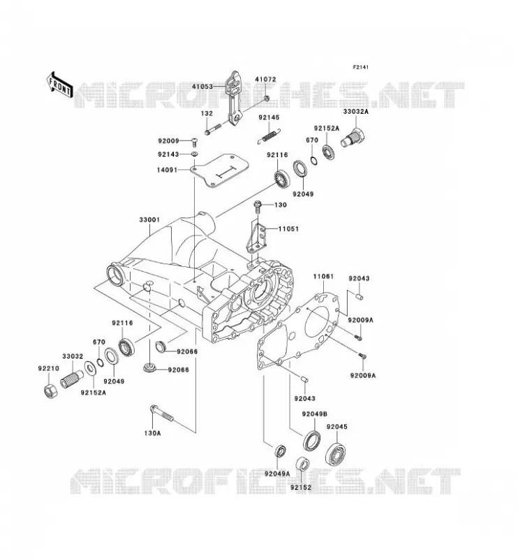 BRAS OSCILLANT Kawasaki QUAD 700 2004 KVF700 4X4  KVF700-A1