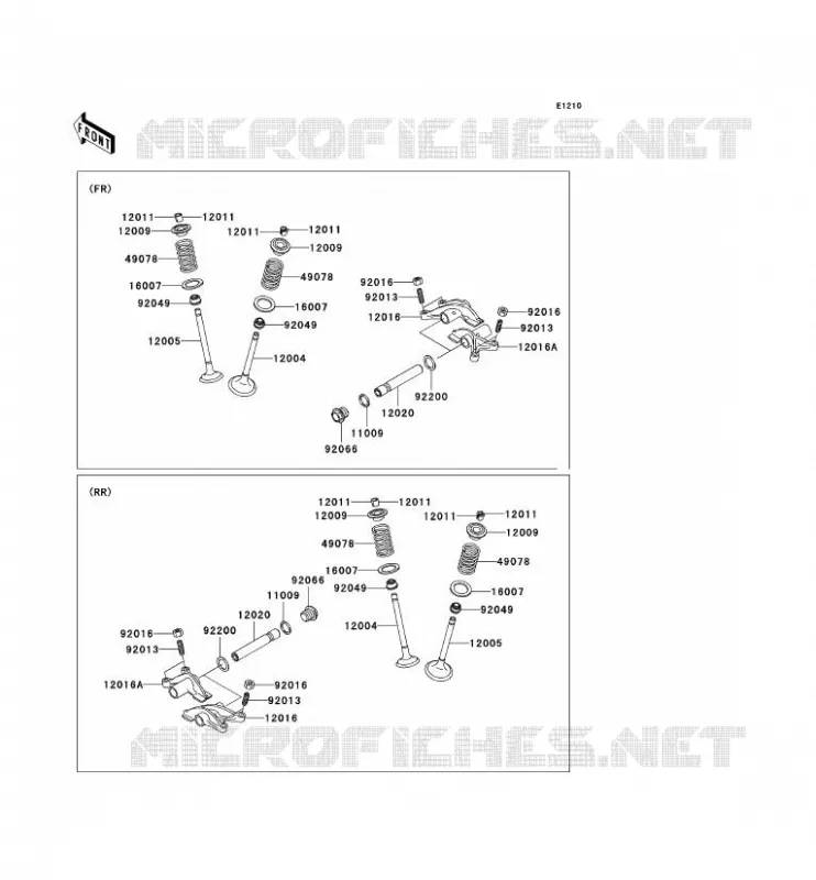 SOUPAPE Kawasaki QUAD 700 2006 KVF700 4X4  KVF700A6F